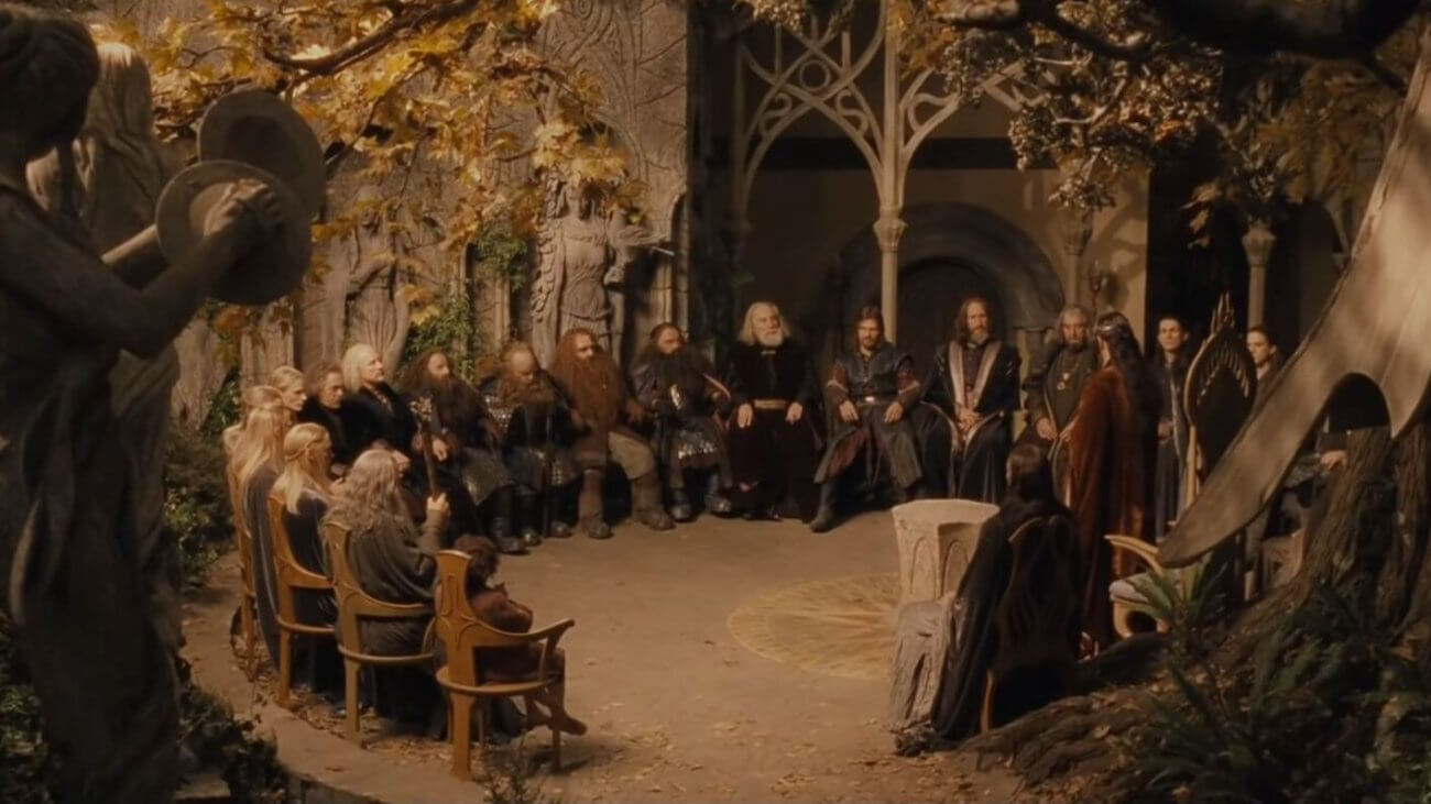 Eigentlich nur als Botschafter gesandt, schließt sich Legolas in Bruchtal der Gemeinschaft an