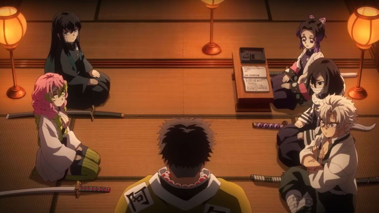 Demon Slayer-Die Säulen bereiten sich auf das Training vor