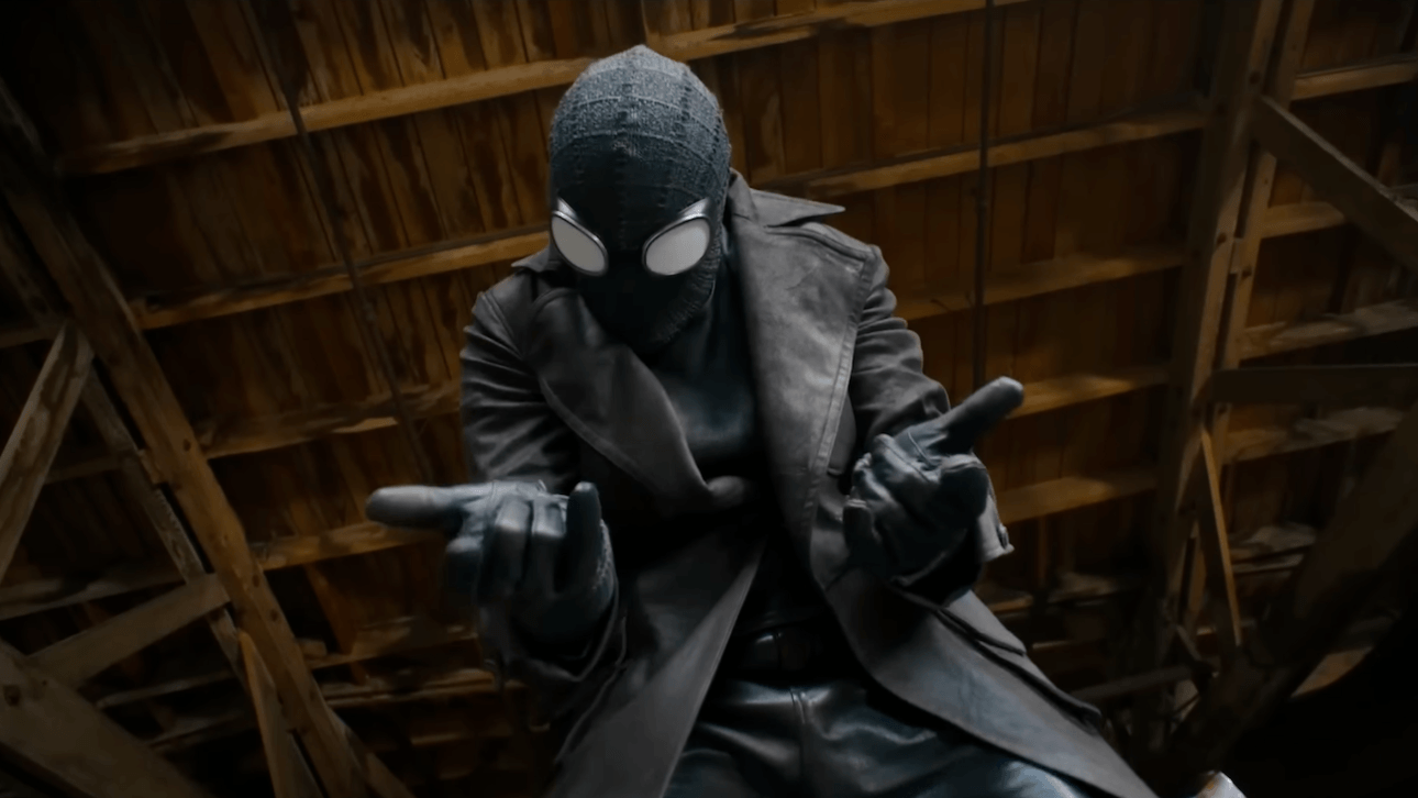 Spider-Noir: Nicholas Cage in seinem schwarzen Spinnenkostüm.