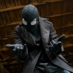 Spider-Noir: Nicholas Cage in seinem schwarzen Spinnenkostüm.