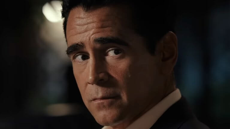 Sugar: Colin Farrell als John Sugar. Er blickt vorsichtig und nervös an der Kamera vorbei.