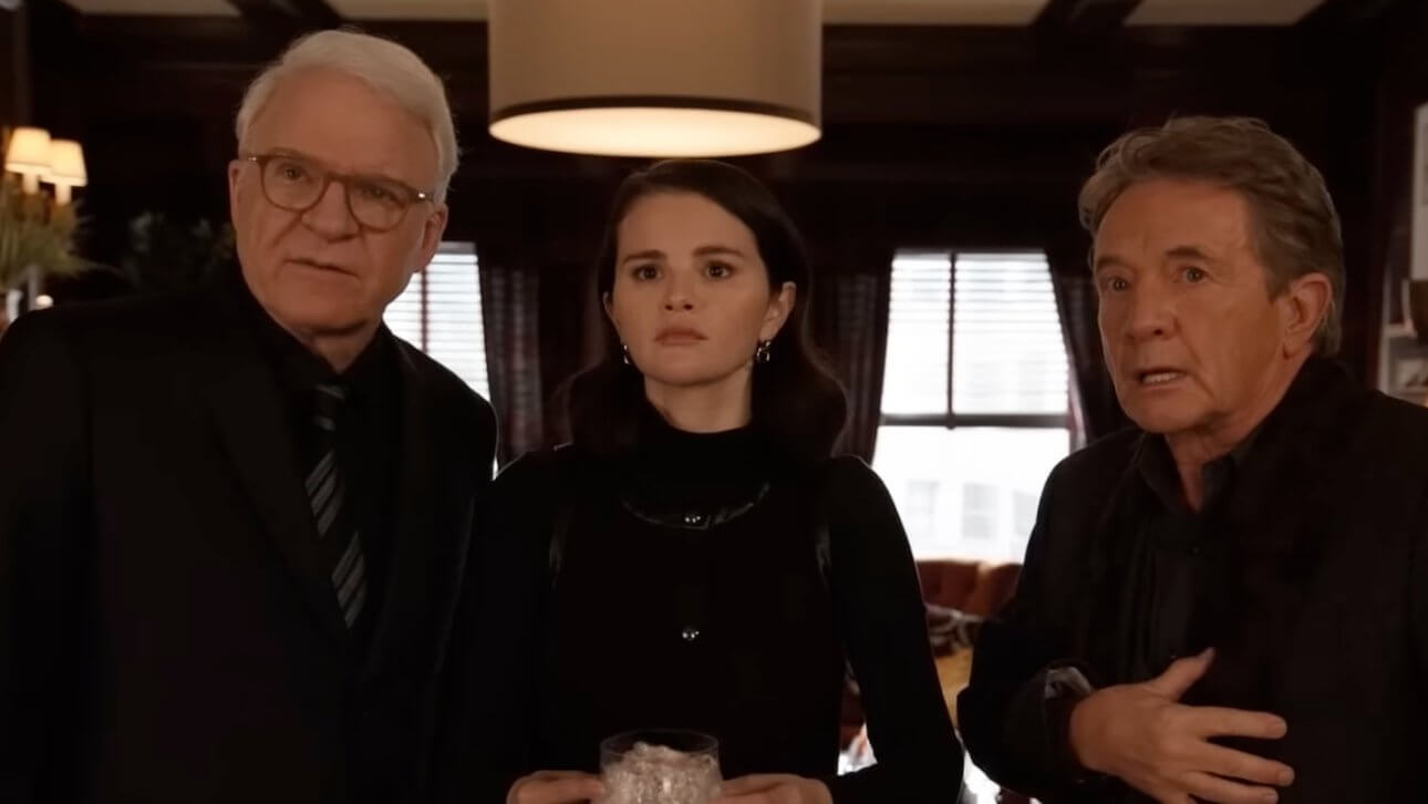 Only Murders in the Building: Steve Martin, Selena Gomez und Martin Short in ihren Rollen in der Serie Only Murders in the Building.