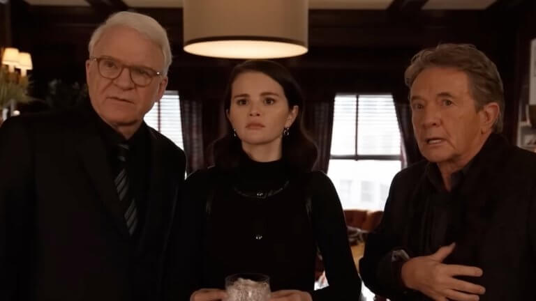 Only Murders in the Building: Steve Martin, Selena Gomez und Martin Short in ihren Rollen in der Serie Only Murders in the Building.