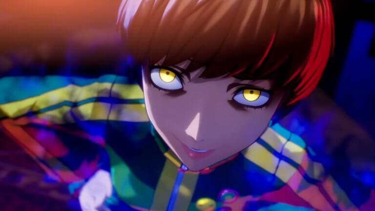 Persona 4 Revival: eine junge Dame mit kurzen roten Haaren blickt in die Kamera.