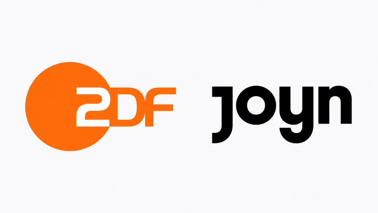Das Bild zeigt die Logos von JOYN und dem ZDF.