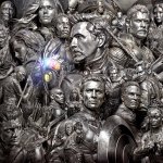 Das neue Poster von "Avengers: Endgame Encore" zeigt die großen Helden Marvels als verchromte Statuen. Lediglich die Infinity-Steine an Tony Starks Hand leuchten in ihren Farben.